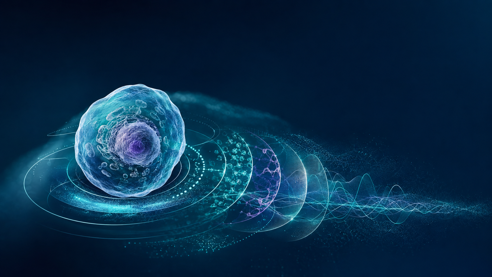 Scientific visualization connecting a viable cell with a multidimensional response record